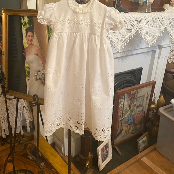 Vintage Phyllis Baby Wear 3 piece Christening Gown size 0-6 months - Picture 3 of 13